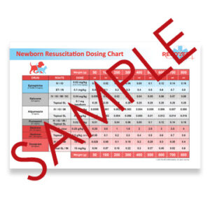 Newborn Resuscitation Drug Dosing Chart- 8.5x11